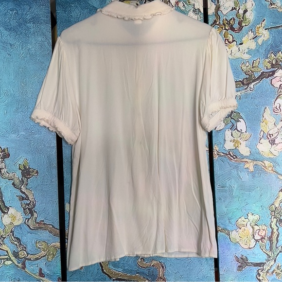 Button Up Collared Hot Topic Blouse - Picture 3 of 6